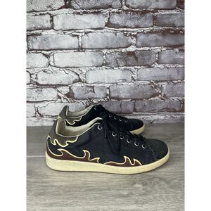 Isabel Marant Gilly Cholita Flame Black Fabric Lace Up Sneakers Women 37EU/6.5US